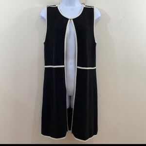 Talbots sleeveless open front cardigan women’s XS